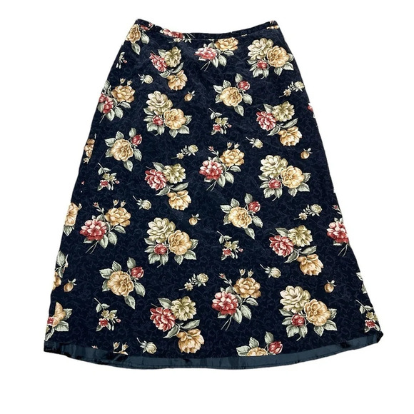 Talbots Dresses & Skirts - Women’s floral midi silk Talbots skirt
